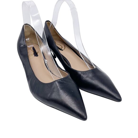 Sam Edelman Women's Franci Kitten Heel Pump Black Pointed Toe Size 7M - Picture 1 of 13